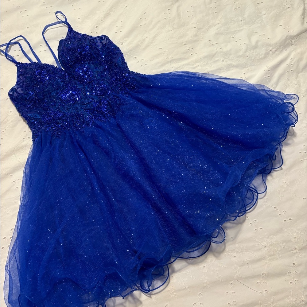 Stunning Blue Sequin Dress *Prom/Grad*
